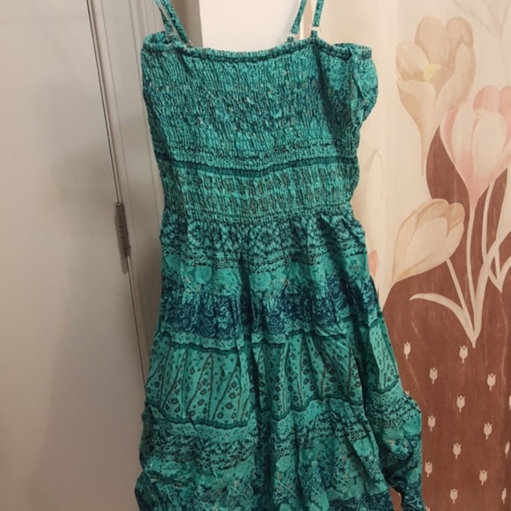 Pink Apple Teal/AquaGreen Dress